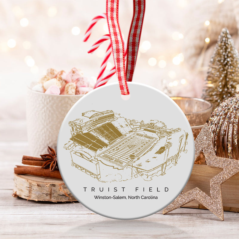 Truist Field - Wake Forest Demon Deacons football,College Football Ceramic Christmas Ornament