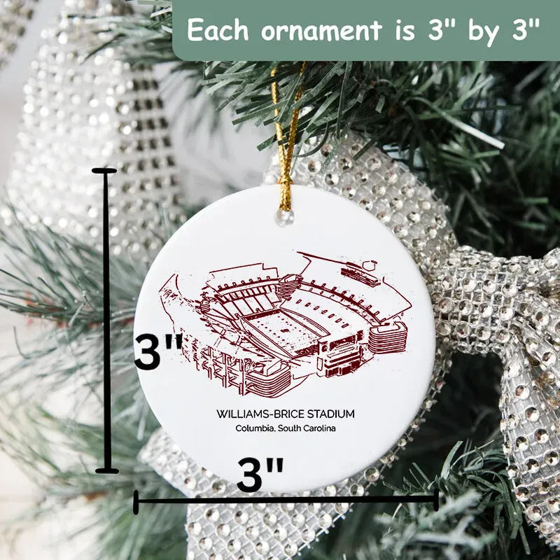 Williams–Brice Stadium - South Carolina Gamecocks football,College Football Ceramic Christmas Ornament