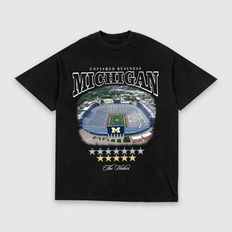 Unfinished Business Tee - Michigan Stadium