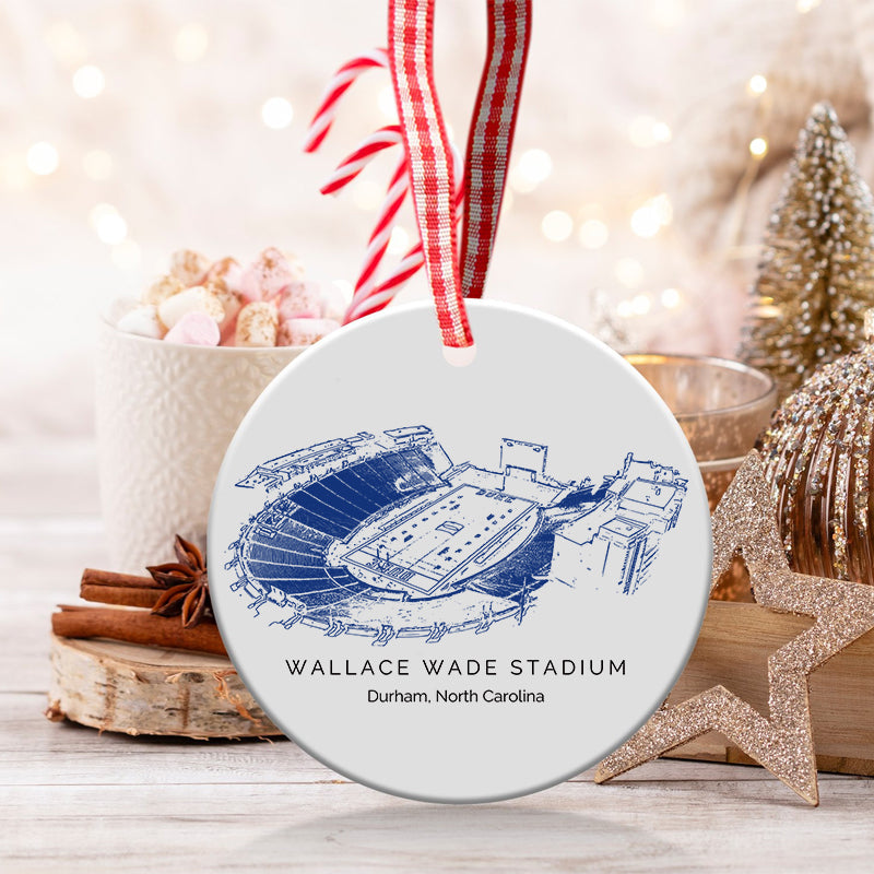 Wallace Wade Stadium - Duke Blue Devils football,College Football Ceramic Christmas Ornament