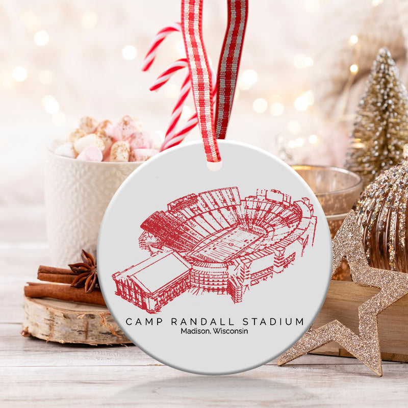 Camp Randall Stadium - Wisconsin Badgers football,College Football Ceramic Christmas Ornament