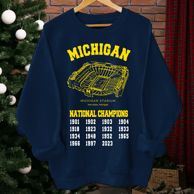 University Of Michigan Stadium Champion Unisex Crewneck Sweatshirt