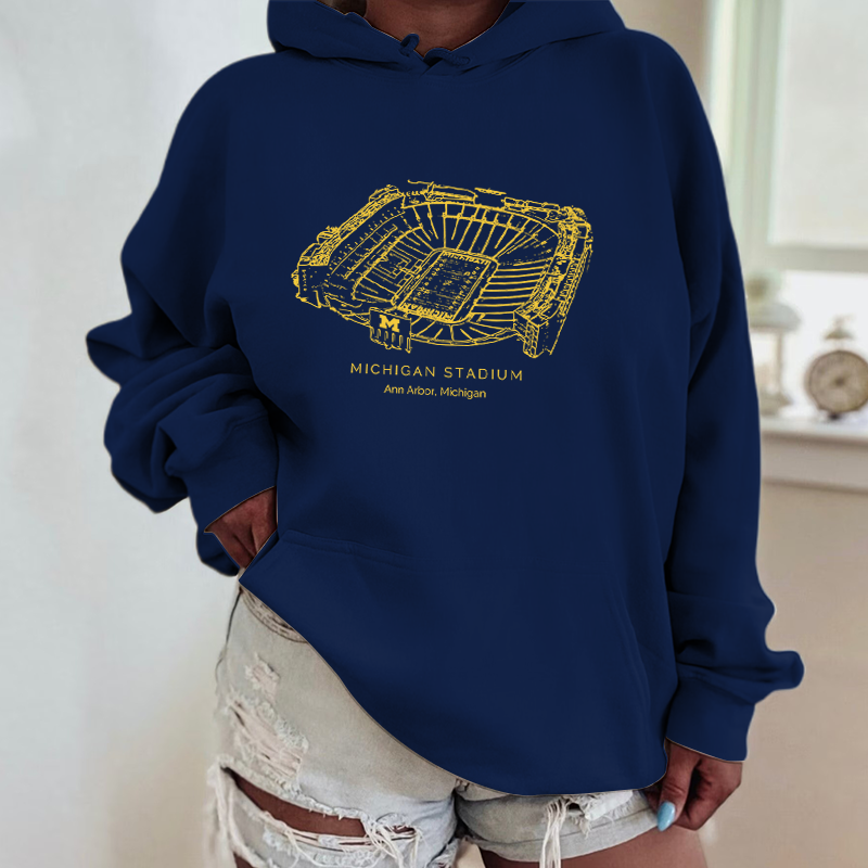 University Of Michigan Stadium Unisex Crewneck Sweatshirt