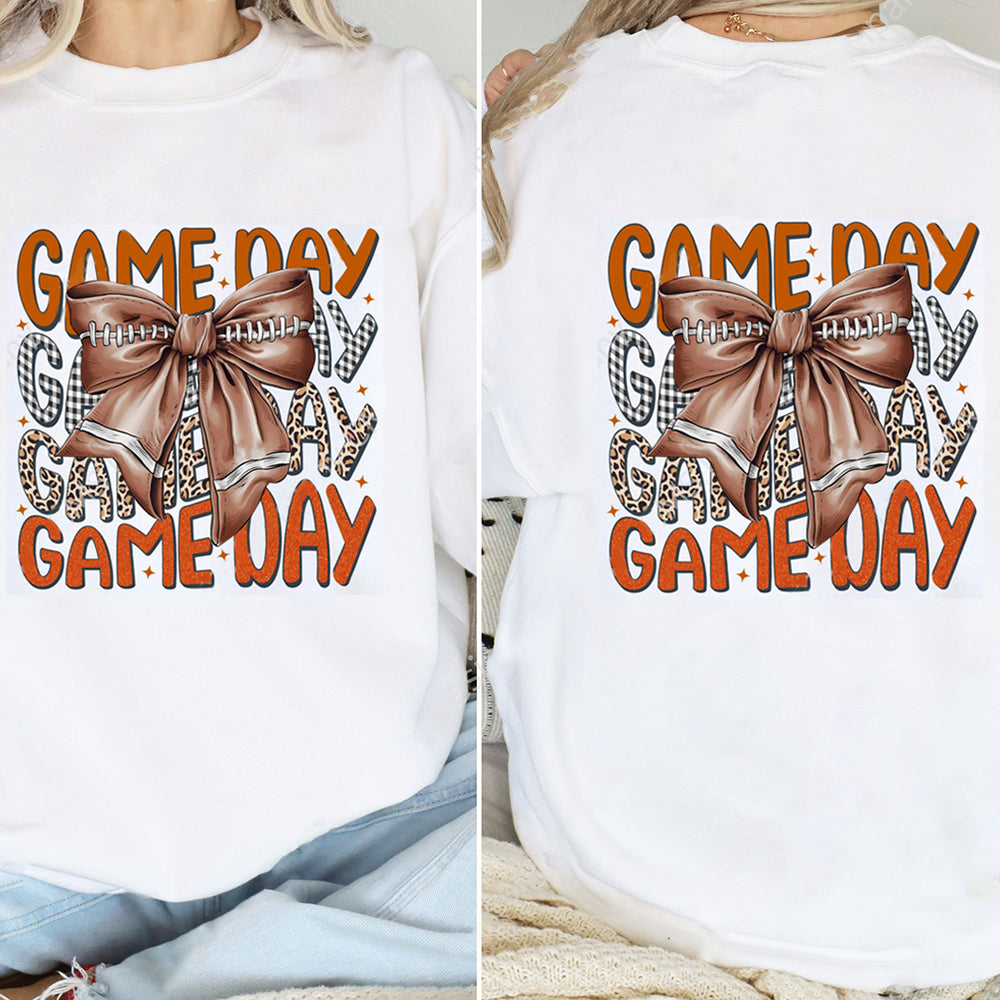 Texas Longhorns football Game Day Football Bow-Knot Sweatshirt