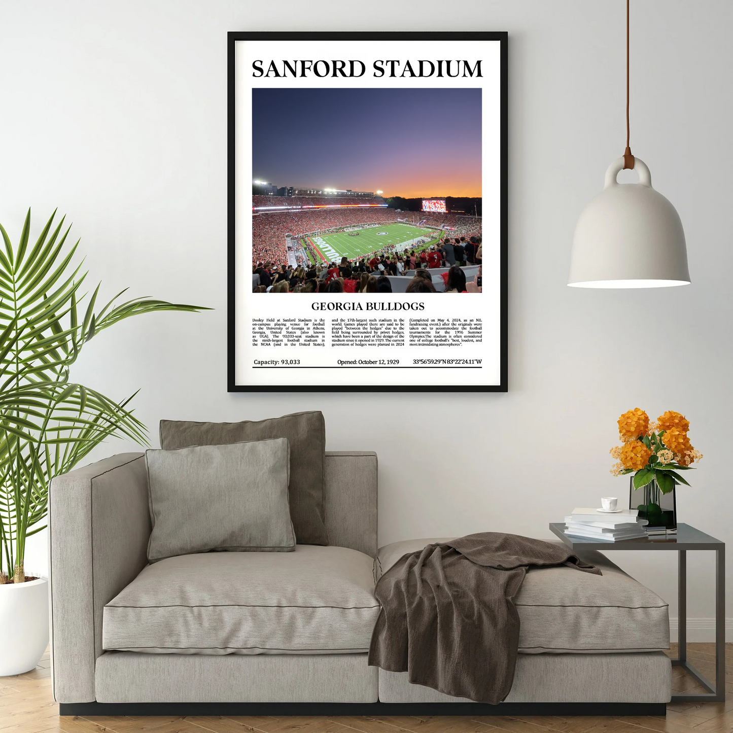 Sanford Stadium Digital Printable Frame/Poster