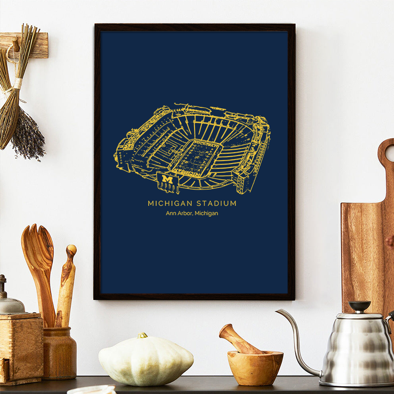 Michigan Stadium - Michigan Wolverines football, College Football Frame