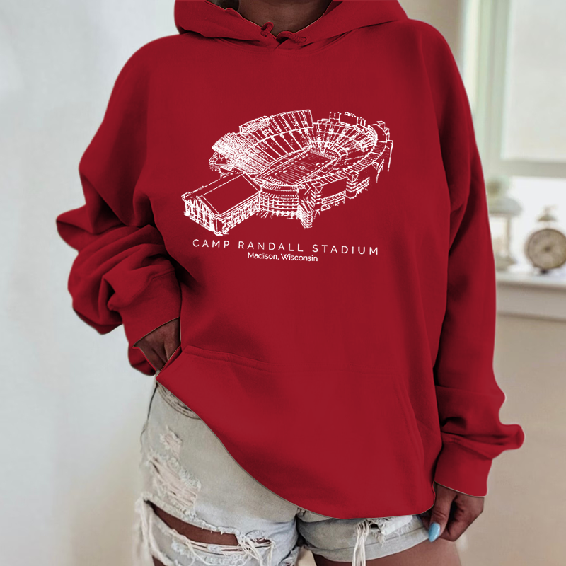 Wisconsin Camp Randall Stadium Unisex Crewneck Sweatshirt