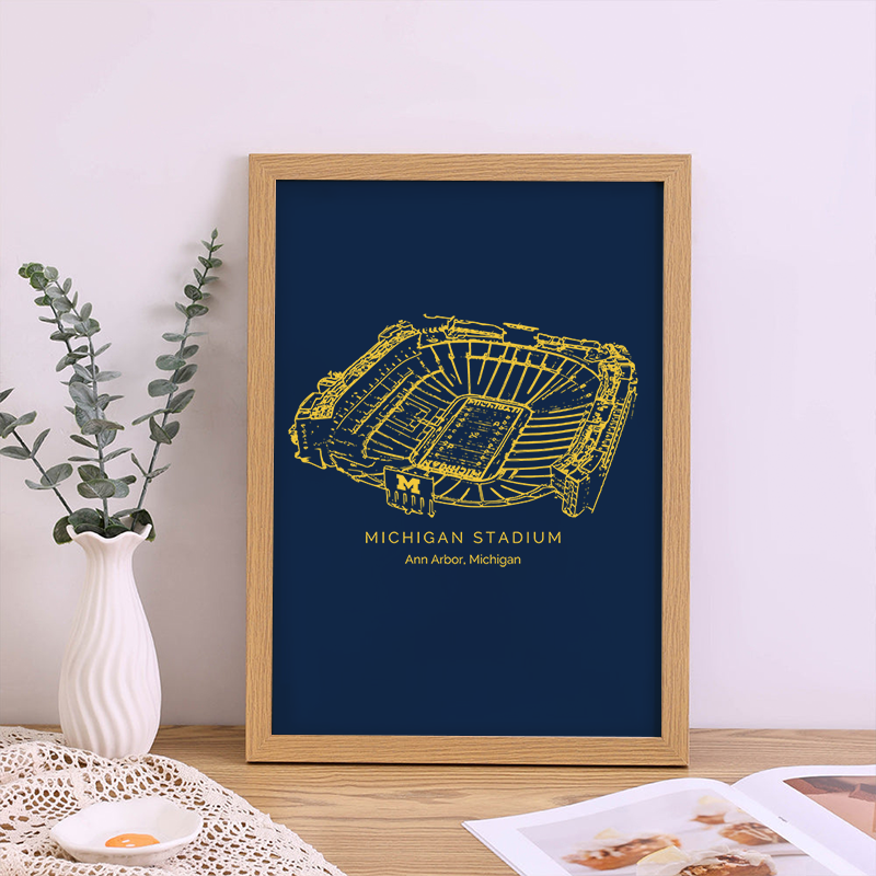 Michigan Stadium - Michigan Wolverines football, College Football Frame