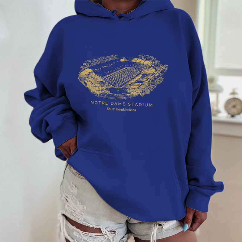 Notre Dame Stadium - University of Notre Dame, Crewneck Sweatshirt