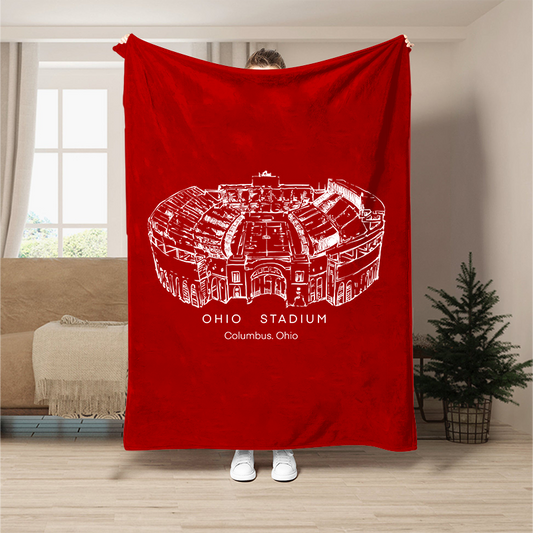 Ohio Stadium - Ohio State Buckeyes football, College Football Blanket