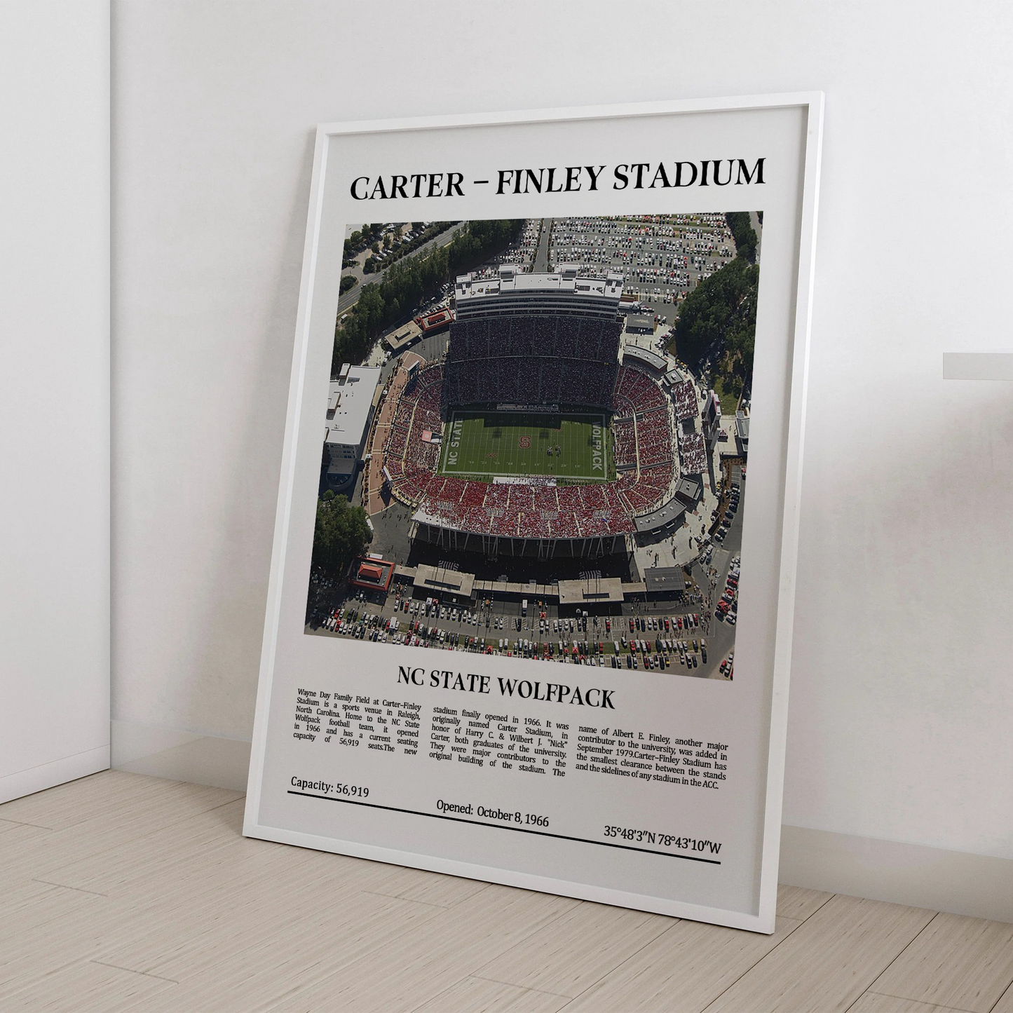 Carter–Finley Stadium Digital Printable Frame/Poster