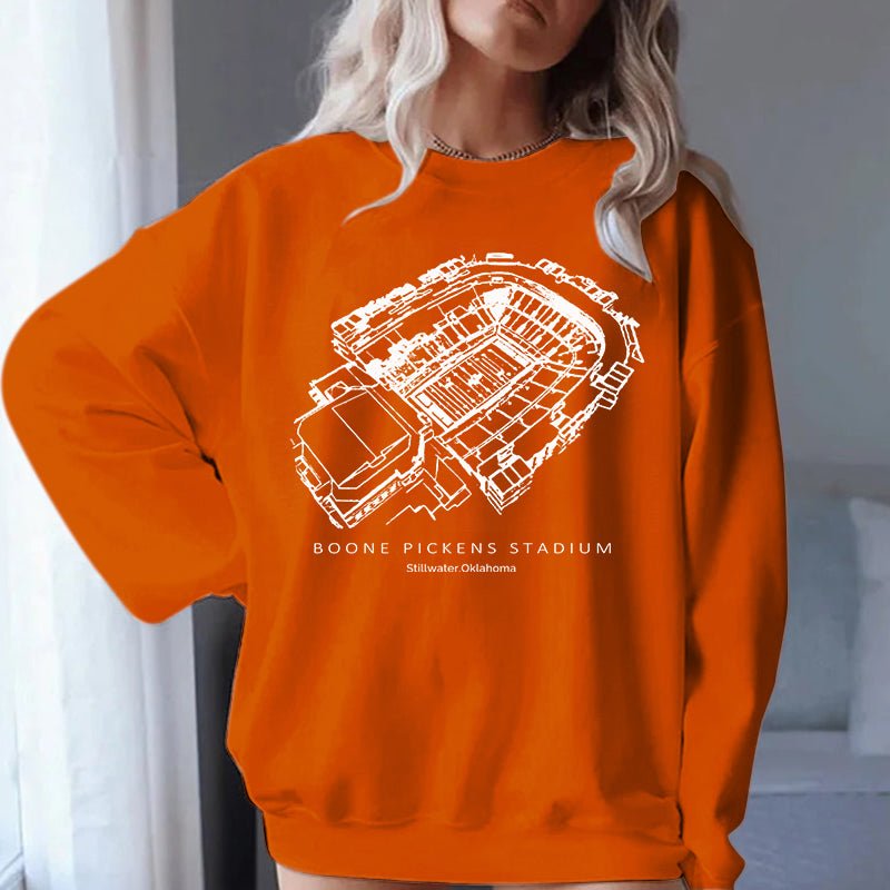 Oklahoma State Stadium Unisex Crewneck Sweatshirt