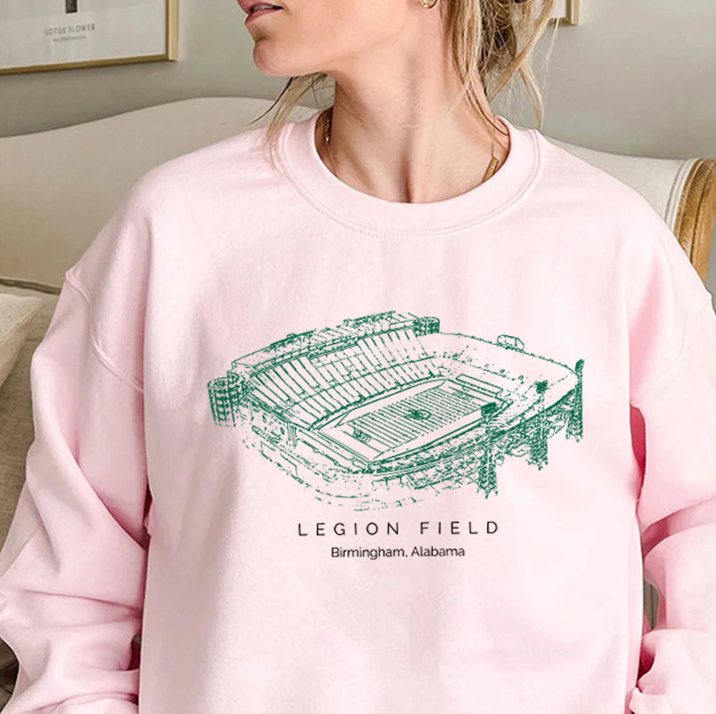 Legion Field University of Alabama at Birmingham Stadium Unisex Crewneck Sweatshirt