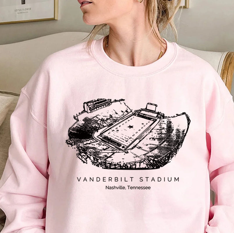 Vanderbilt University FirstBank Stadium Unisex Crewneck Sweatshirt