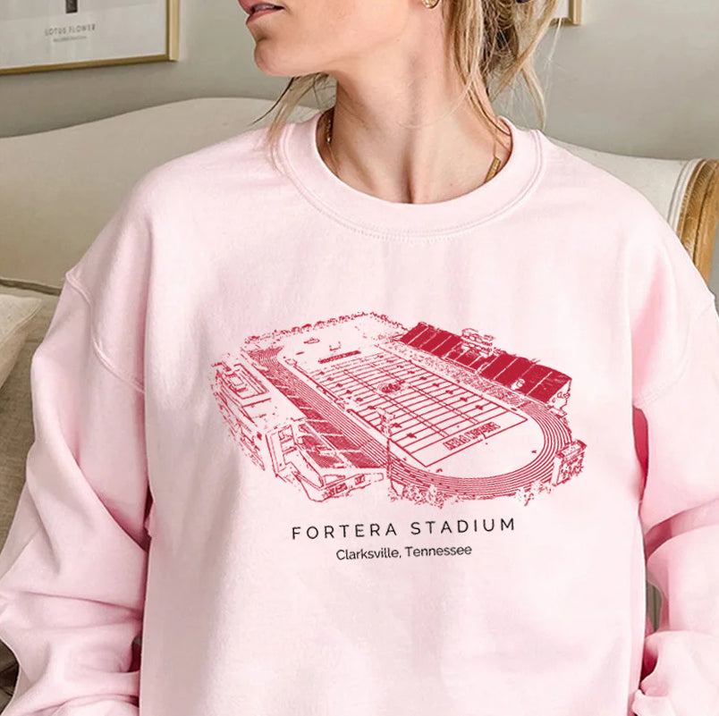 Fortera Stadium Austin Peay State University Unisex Crewneck Sweatshirt