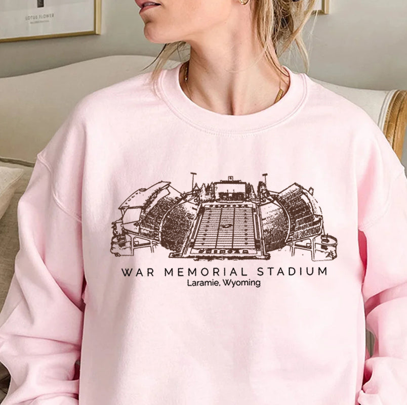 War Memorial Stadium Wyoming Unisex Crewneck Sweatshirt