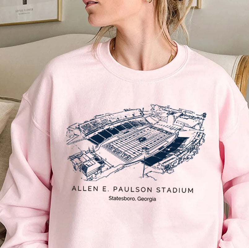 Georgia Southern University Paulson Stadium Unisex Crewneck Sweatshirt