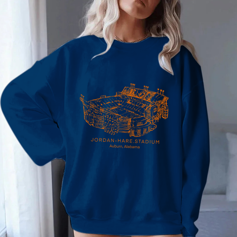 Auburn Tigers Stadium Unisex Crewneck Sweatshirt