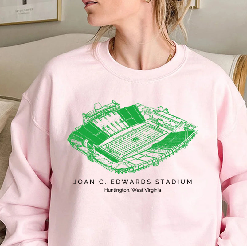 Marshall University Joan C. Edwards Stadium Unisex Crewneck Sweatshirt