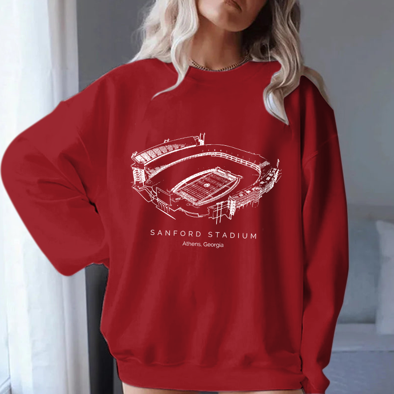 Georgia Bulldogs Stadium Unisex Crewneck Sweatshirt