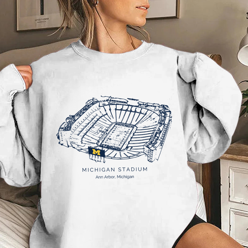 University Of Michigan Stadium Unisex Crewneck Sweatshirt