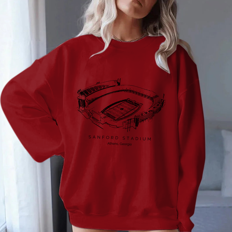 Georgia Bulldogs Stadium Unisex Crewneck Sweatshirt