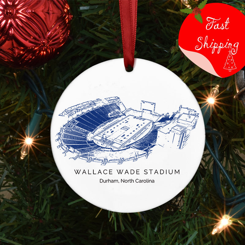 Wallace Wade Stadium - Duke Blue Devils football,College Football Ceramic Christmas Ornament