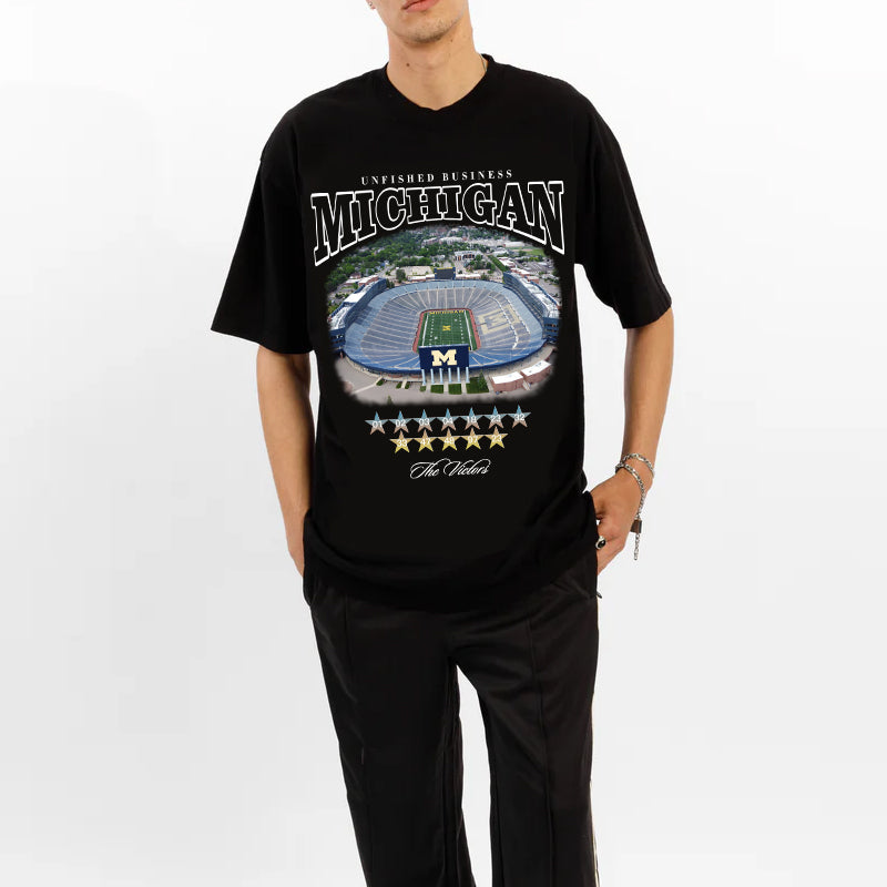 Unfinished Business Tee - Michigan Stadium