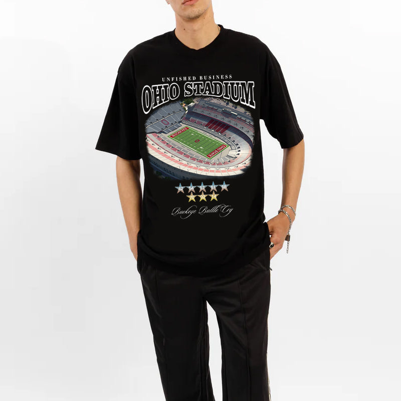 Unfinished Business Tee - Ohio Stadium