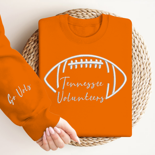 Embroidered Tennessee Volunteers Go Vols Game Day Shirt, Tis The Season Shirt, Embroidered Fall Shirt, Touchdown Football Shirt Sweatshirt