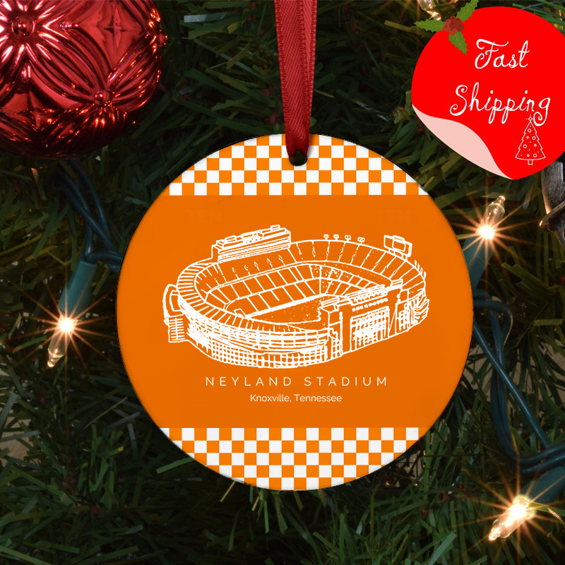 Neyland Stadium - Tennessee Volunteers football, College Football Ceramic Christmas Ornament