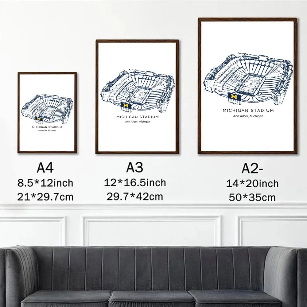 Michigan Stadium - Michigan Wolverines football, College Football Frame