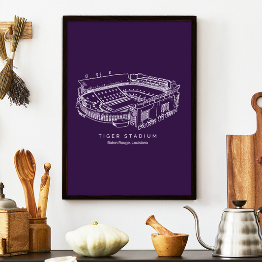 Tiger Stadium (LSU) - LSU Tigers football, College Football Frame