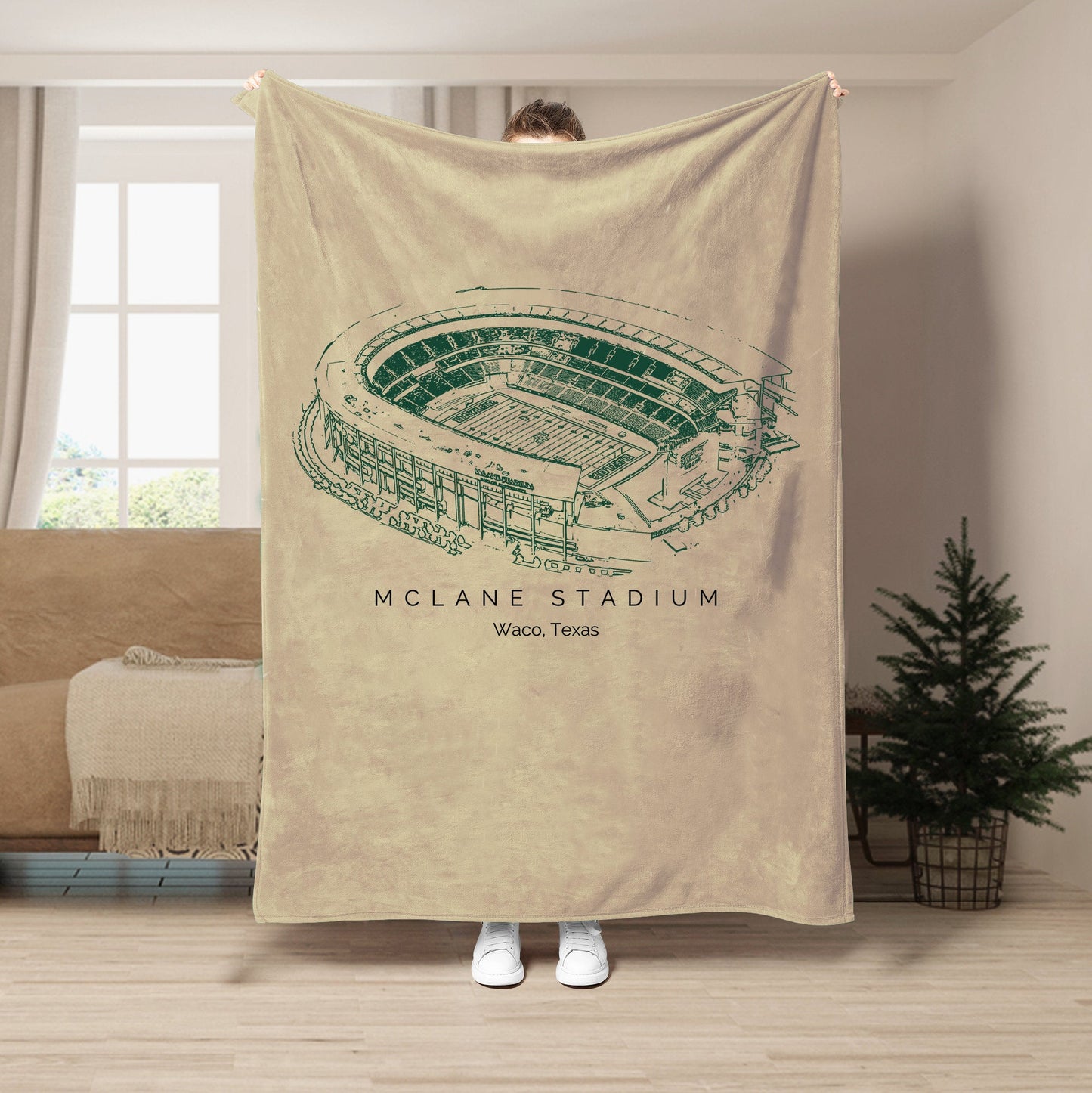 McLane Stadium- Baylor Bears football, College Football Blanket