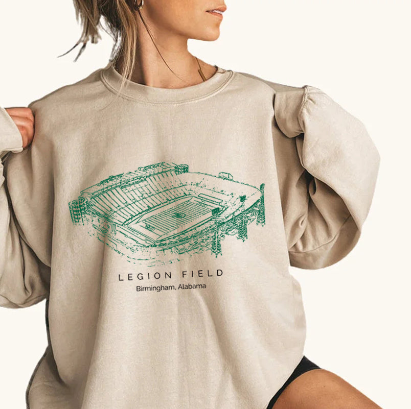 Legion Field University of Alabama at Birmingham Stadium Unisex Crewneck Sweatshirt