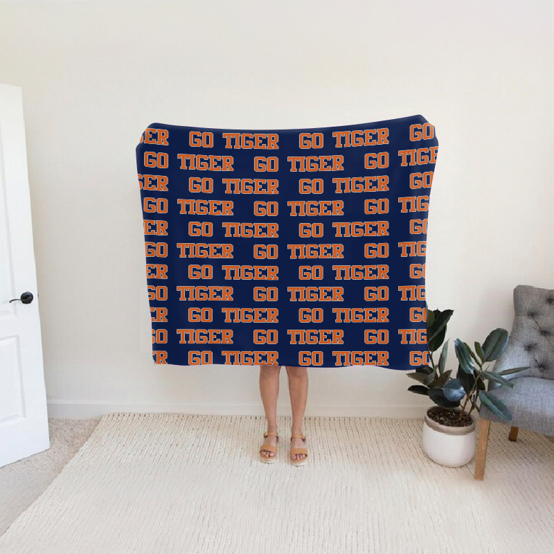 Personalized GO Tiger Bleacher Blanket