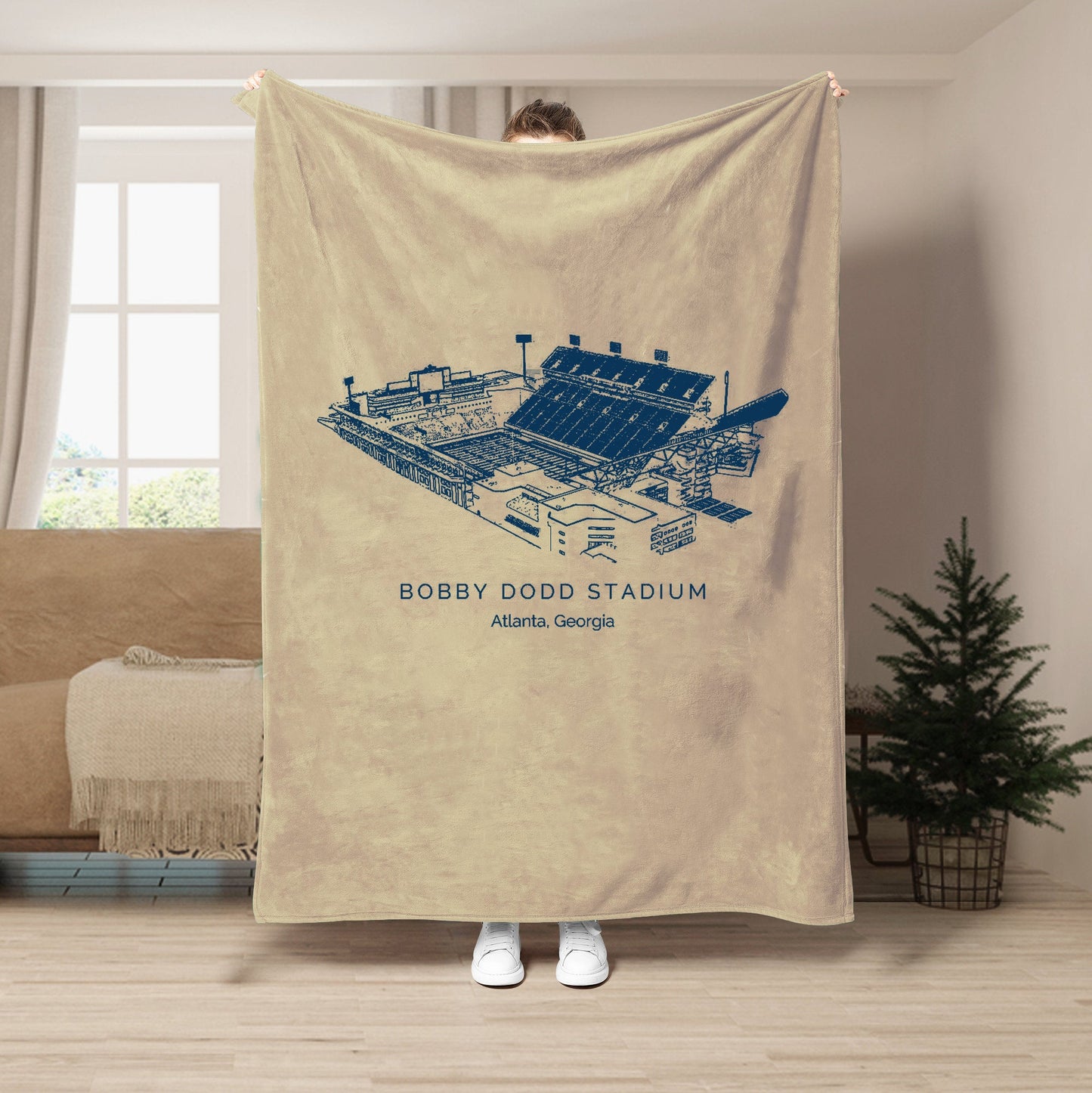 Bobby Dodd Stadium - Georgia Tech Yellow Jackets football,College Football Blanket