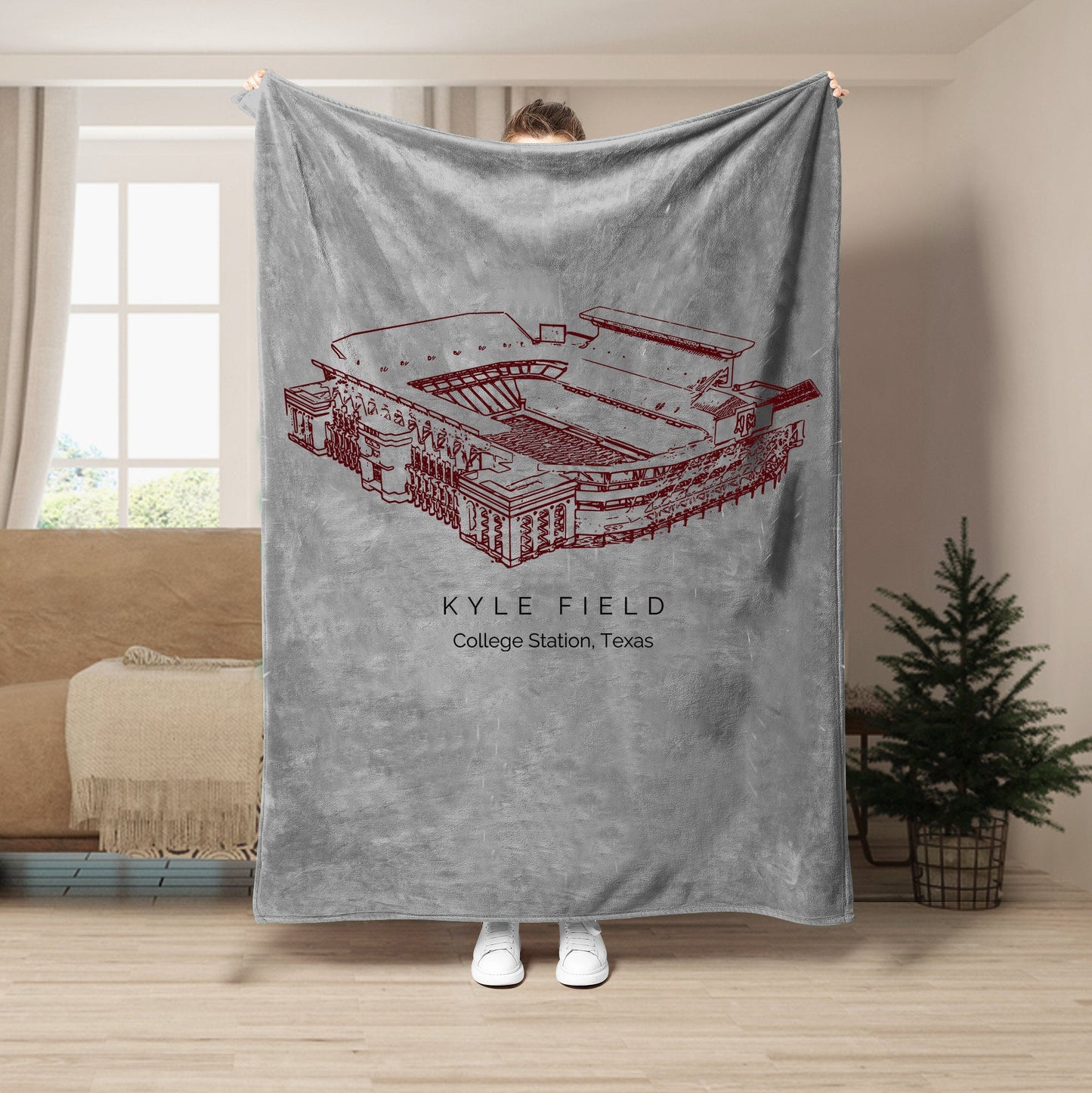 Kyle Field - Texas A&M Aggies football, College Football Stadium Blanket