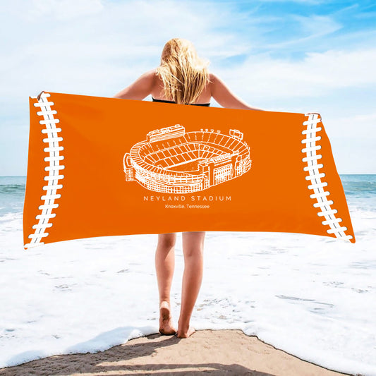 Neyland Stadium - Tennessee Volunteers football, College Football Beach Towel