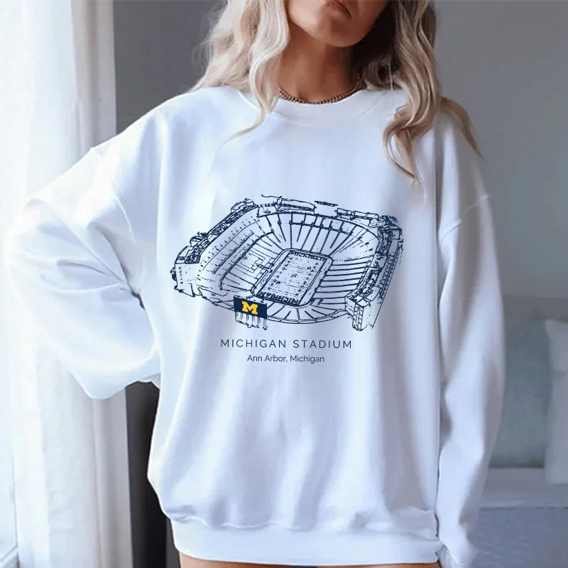 University Of Michigan Stadium Unisex Crewneck Sweatshirt