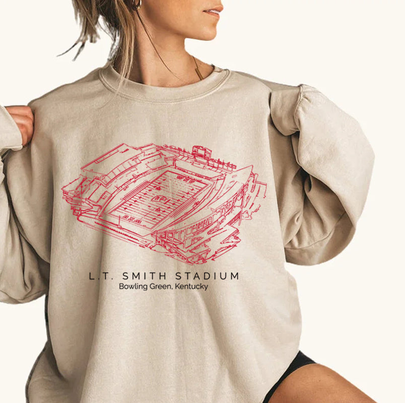 L.T. Smith Stadium Western Kentucky University Unisex Crewneck Sweatshirt