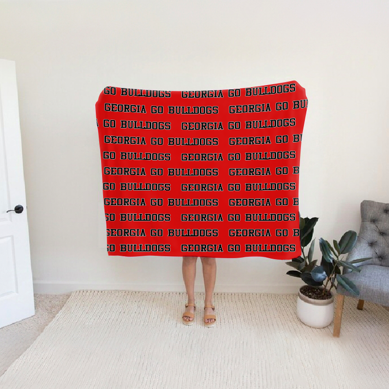 Personalized Georgia Go Bulldogs Bleacher Blanket