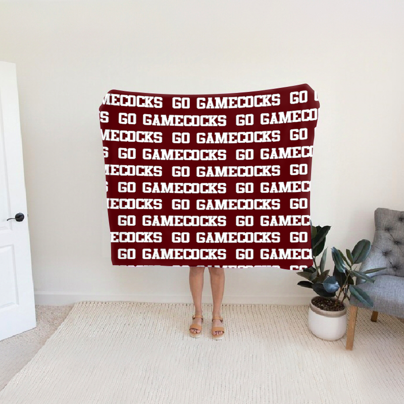 Personalized GO Gamecocks Bleacher Blanket