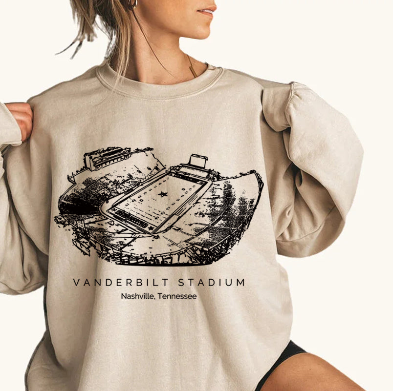 Vanderbilt University FirstBank Stadium Unisex Crewneck Sweatshirt