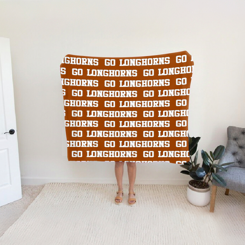 Personalized GO Longhorns Bleacher Blanket