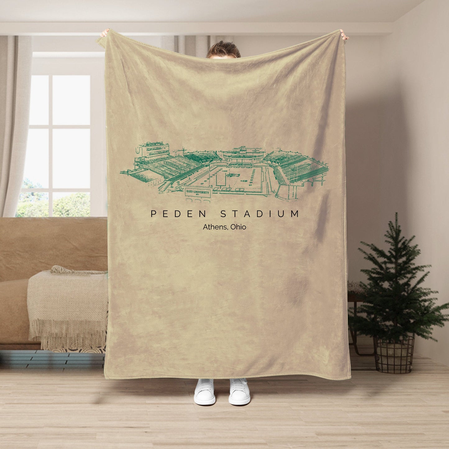 Peden Stadium - Ohio Bobcats football,College Football Blanket