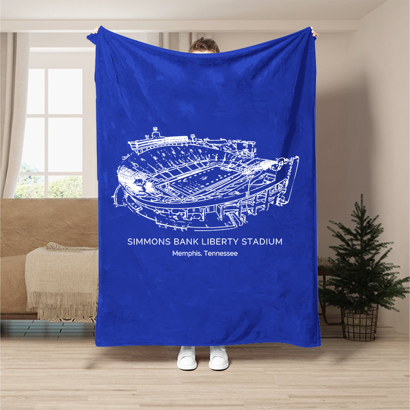 Simmons Bank Liberty Stadium- Memphis Tigers football, College Football Blanket