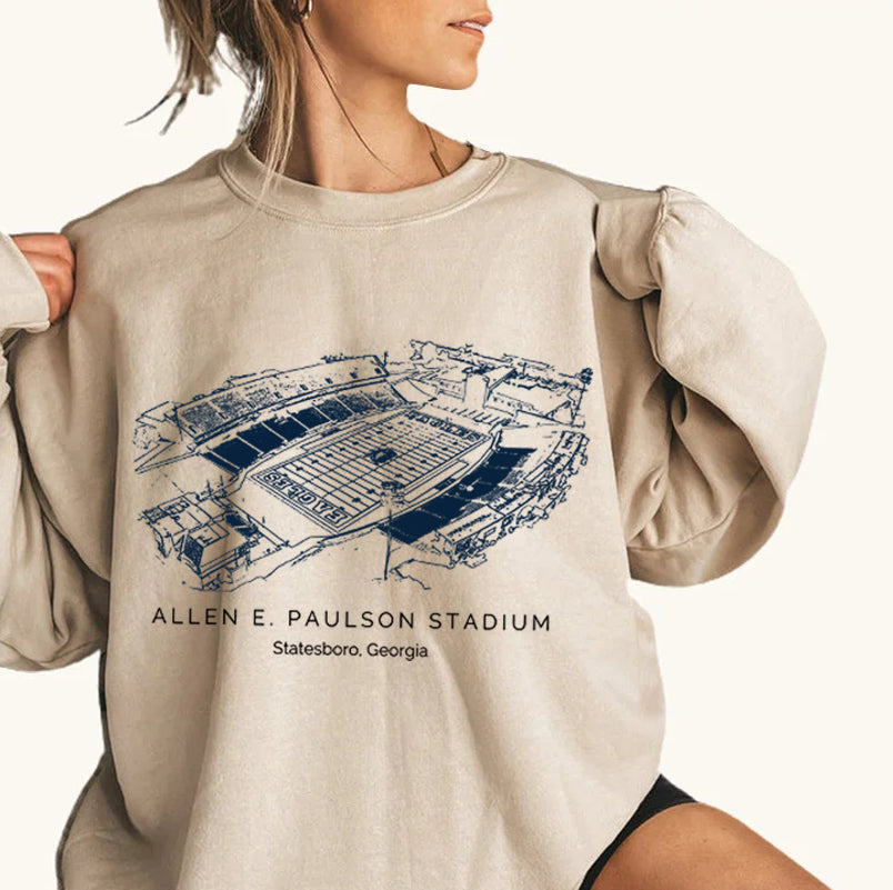 Georgia Southern University Paulson Stadium Unisex Crewneck Sweatshirt