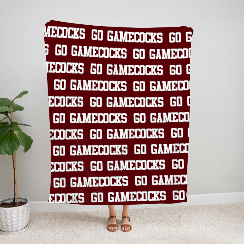 Personalized GO Gamecocks Bleacher Blanket