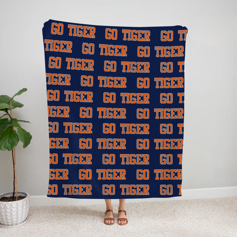 Personalized GO Tiger Bleacher Blanket